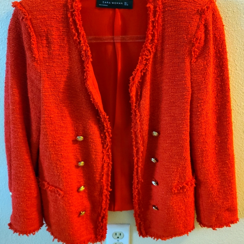Zara Woman Twill Blazer